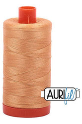 Aurifil Mako 50wt Cotton 1300 m 1422 yd. spool - 2214 Golden Honey